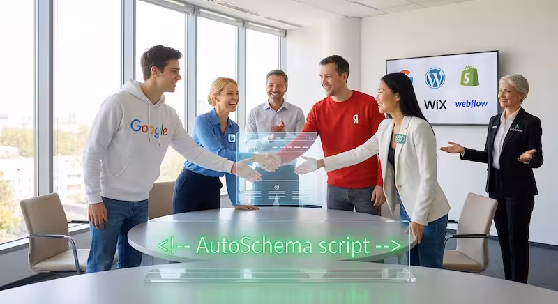 Comparison matrix of schema implementation options: SEO agency, plugin, in-house, and AutoSchema